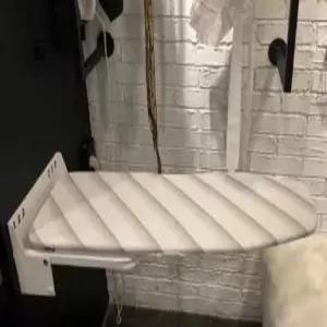 벽걸이 회전 다리미판 원룸 접이식 다림판 옷장 벽부착 패드 공간절약 그레이 다리미대