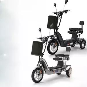삼륜전기자전거 접이식 삼륜바이크 어르신 보조 배달 바이크 카고바이크 리튬배터리 등하원
