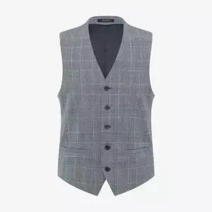 [모다아울렛][파렌하이트]25SS 글렌체크 수트베스트 FKVAD1337_IC