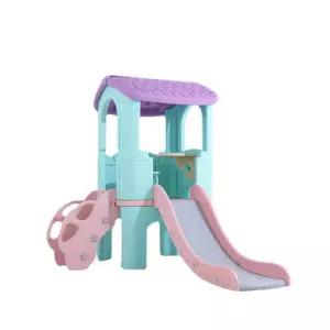미끄럼틀 터널과 종합 펜션 방방 가정용 카페 회색 유치원놀이터