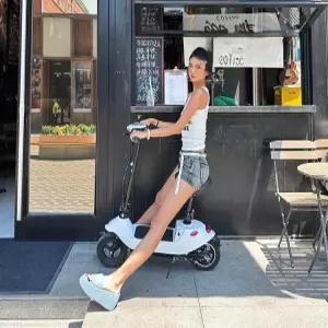 좌식 전동 킥보드 성인용 미니 전기 스쿠터 배달용 휴대용 접이식 폴딩 안장 의자 포함