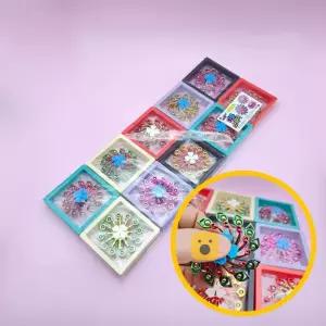 2단 더블 스피너 10개 묶음 피젯 토이 부드러운 움직임