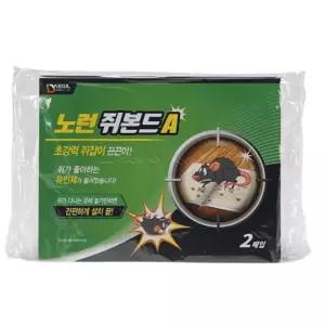 시골 간편설치 미끼 유인제내장 초강력 끈끈이 쥐잡이 노런 쥐본드 2p 방역