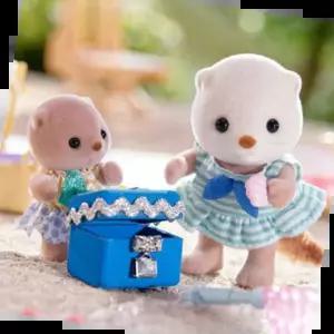 실바니안체리 실바니안 패밀리 해달자매의 반짝이는 스노클링세트 인형 피규어 장난감