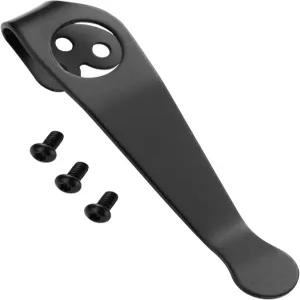 스파이더코 파라 3 및 스모크 나이프용 티타늄 딥 캐리 포켓 클립 나사 3개가 달린 프리미엄 맞춤형 블랙