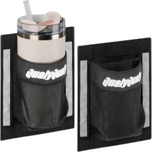 퀄리퀄리 셀프 접착 보트 컵 홀더 휴대폰 강력 가 포함된 2팩 정리함 및 보관 가방 6.5 x 7.5 캐디 안전한