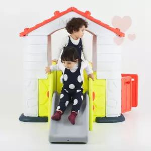 [쿠쿠토이즈] 놀이집 유아미끄럼틀 실내미끄럼틀 아기놀이집 실내놀이터 대근육발달장난감 에듀플레이하우