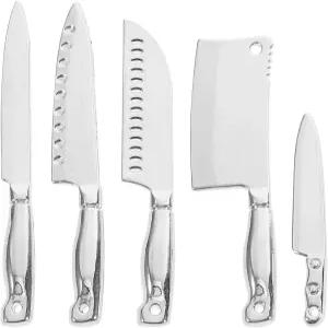 바세니스 미니어처 인형집 나이프 세트 5pc 미니 식기류 주방 도구 남녀 인형집용