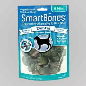 스마트본 덴탈 미니 8p 강아지 제거 치석 간식 구취
