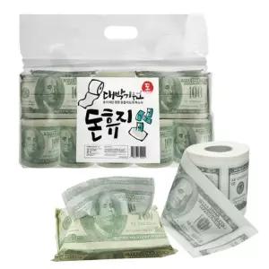 4개 세트 집들이선물 B대박기원 돈휴지 달러티슈 6 넵킨 돈휴지집들이선물세트달러티슈 구성 실속 선물 답례 명절 집들이 포장 구성품 혼합구성 실속구성 선물포장 답례선물 명절선물