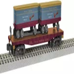 리오넬 더 폴라 익스프레스 아메리칸 플라이어 S 게이지 모델 열차 TOFC 플랫카