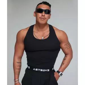 매장정품 ASTROVE 베놈컷 머슬나시 블랙