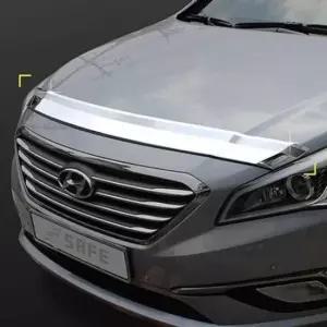 [CAR] 튜닝 본넷가드 후드가드 LF소나타 몰딩 버그가드 크롬