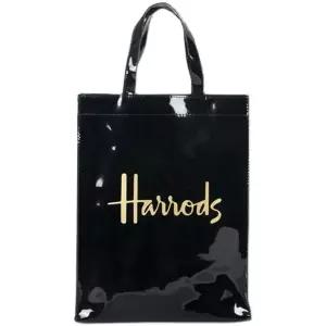 헤롯 에나멜 블랙골드 헤로즈 에코백 쇼핑가방