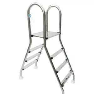 간이 수영장 계단 풀장 손잡이 야외 안전 발판 플라스틱 사다리