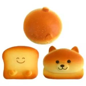 베이커리 식빵 강아지 고양이 모찌볼 치즈빵 스퀴시 1P (디자인랜덤)