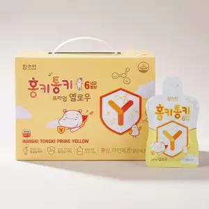 함소아 홍키통키 6년근홍삼 프라임 옐로우 15ml 30개 1박스 1개월분