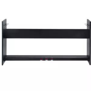 프리미엄 휴대용 원터치 피아노 스탠드 거치대 버스킹 페달 블랙 P125 P128 3단목받침