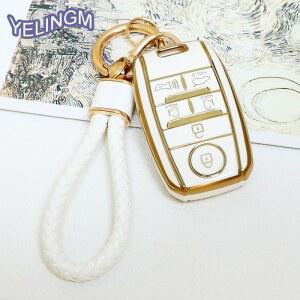 차키케이스 기아 세도나 그랜드 카니발 쏘렌토 쉘 원격 거치대 TPU 자동차 키 커버 케이스 보호 5 6 단추