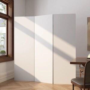 무지병풍 4폭 접이식 높이 가벽 흰색 식당 칸막이 폭 40x180cm 2문 180