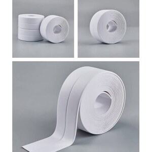 현관문단열벽지 주방 싱크대 곰팡이 방수 테이프 욕실 조리대 변기 갭 접착식 스티커 3 8cm 5m