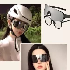 라이딩 선글라스 변색 운전 아웃도어 스포츠 고글 사이클 레저 등산 오버사이즈 프레임 자외선 차단 편광