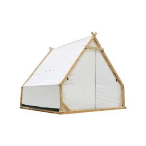 야외 삼각 텐트 인디언 화이트 카페 2x2m 루프탑 캐노피 하우스형 글램핑장
