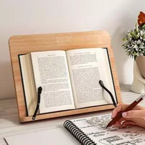 1단 대형 독서대 39x28cm 우드 책 받침대 각도조절 북스탠드