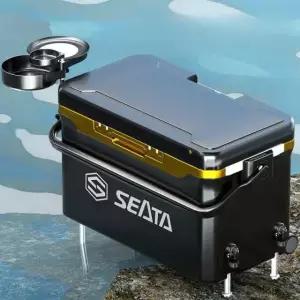 낚시용 아이스쿨러 40L 대용량 블랙 캠핑용 캠핑 아이스박스