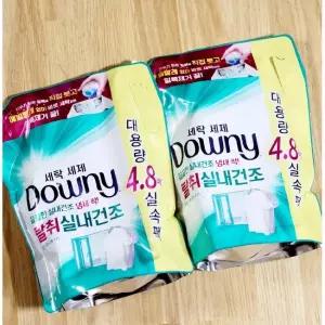 다우니 프리미엄 세탁세제 액체형 탈취실내건조 리필형 2.2L 2개