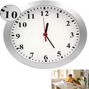 숨겨진 카메라 시계 1080P 실내 스파이 벽시계 모션 감지 기능 홈 오피스용 소형 비밀 유모 Wi-Fi 오디오