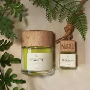 피톤치드 편백 나무 향 디퓨저 2종 천연 히노끼 디퓨져 오일 실내 차량용 자동차 히노키 숲 우디 방향제