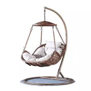 행잉 그네의자 라탄 안락 흔들 테라스 거실 체어 실내용 우드 카페 좌석