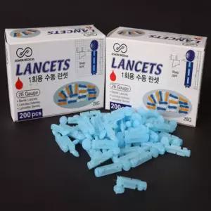 [로지프로] 국산 1회용 랜싯 200개입 26G 니들 란셋 채혈침