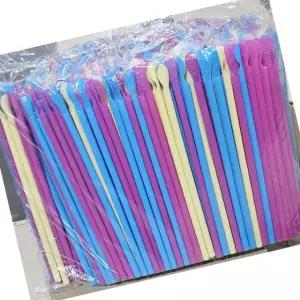 스푼형 슬러시 스트로우 혼합 20CM 100입 두꺼운