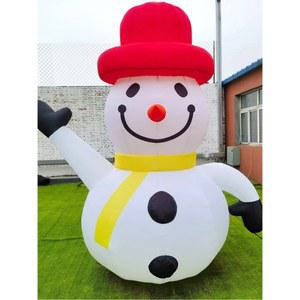 대형 산타 풍선 에어 모자 라이트 팬 클로스 얼룩말 조명 송풍기 대형달 입구 비