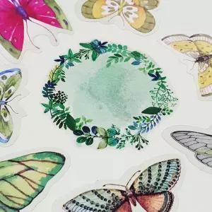 (다올)초록나비 40P 세트 다꾸스티커 귀여운 다이어리 꾸미기