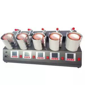 대량 머그프레스 5구 열전사 업소용 산업용 사진 인쇄 텀블러 제작기