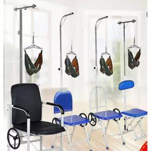 목디스크 견인기 교정용 물리치료기 지지대 고정 경추