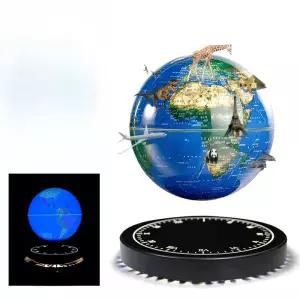 공중부양지구본 무중력 인테리어 선물 자석 서재 마그네틱 공중 조명 장식 자기 셀프회전