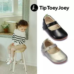 팁토이조이 [스텝케어 팁토이조이] 아기 유아 걸음마신발 아기구두 돌리-화이트골드/블랙패턴트