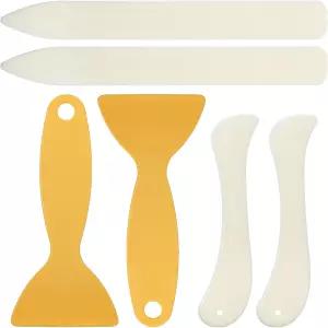 6개의 뼈 폴더 크리에이저 플라스틱 종이 세트 점수 매기기 도구 접이식 제본 종이접기 수제 스크랩북용