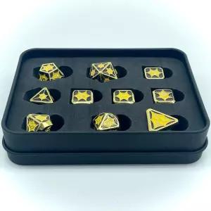 던전 앤 드래곤 롤플레잉 게임 테이블탑 다이용 금속 DND 주사위 세트 (10개 디자인 EB)