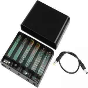 DIYmore 18650 배터리 홀더 와이어 케이스 5V/9V/12V 시리즈 DIY 보관함 블랙 플라스틱 박스 포함