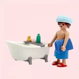 아이큐박스 플레이모빌 남자와 욕조 71167 4583689