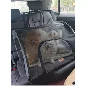 강아지 접이식 카시트 고양이 케이지 대형 자동차