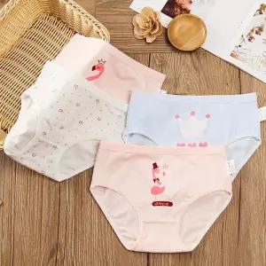 정아 여아 삼각백조 아동팬티 4매입/주니어/남아여아/유아면속옷 아기