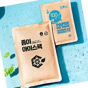 CQ 친환경 종이 아이스팩 소 12x17 50개 묶음 판매 포장