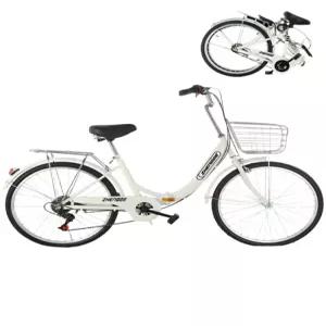 접이식 자전거 바구니 클래식 가벼운 작업 성인 생활 솔리드 타이어 여성용 바구니형 미조립