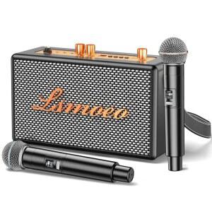 성인용 노래방 기계, 스피커용 파티, 선물용 확장 실내/빈티지 자동차, 마이크 4채널 무선 스피커 2대, 피크닉, 제공 및 지원 휴대용 홈 기능